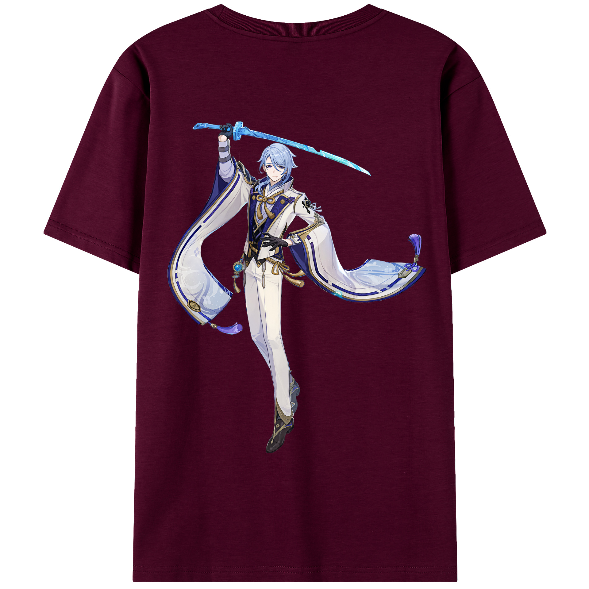げんし神 神里綾人 かみさとあやと genshin Kamisato Ayato レディース半袖Tシャツ(バックプリント)